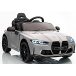 Laste elektriauto BMW M4 (Hall) - pehmete rataste ja nahkistmega