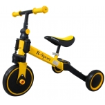 Jooksuratas / jalgratas P8 (kollane) 4in1
