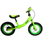 Skriešanas velosipēds R3 12" (zaļš) - pneimatiskās riepas