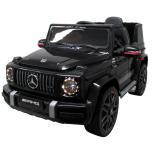 Vaikiškas elektromobilis Mercedes G63 (Juoda) - odinė sėdynė, minkšti ratai