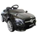 Electric car Mercedes GLA45 (black) - leather seat, soft wheels