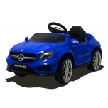 Electric car Mercedes GLA45 (Blue) - leather seat, soft wheels