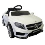 Electric car Mercedes GLA45 (white) - leather seat, soft wheels