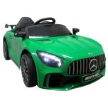 Electric car Mercedes GTR-S (green) - leather, soft wheels