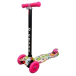 Scooter H2 (pink) - with Led wheels - GRAPHITE