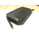 Akupank 20000mAh - LED lamp - päikesepaneel- juhtmevaba laadimine - roheline