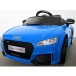 Electrical car Audi TT RS (Blue) - soft wheels, leather seat